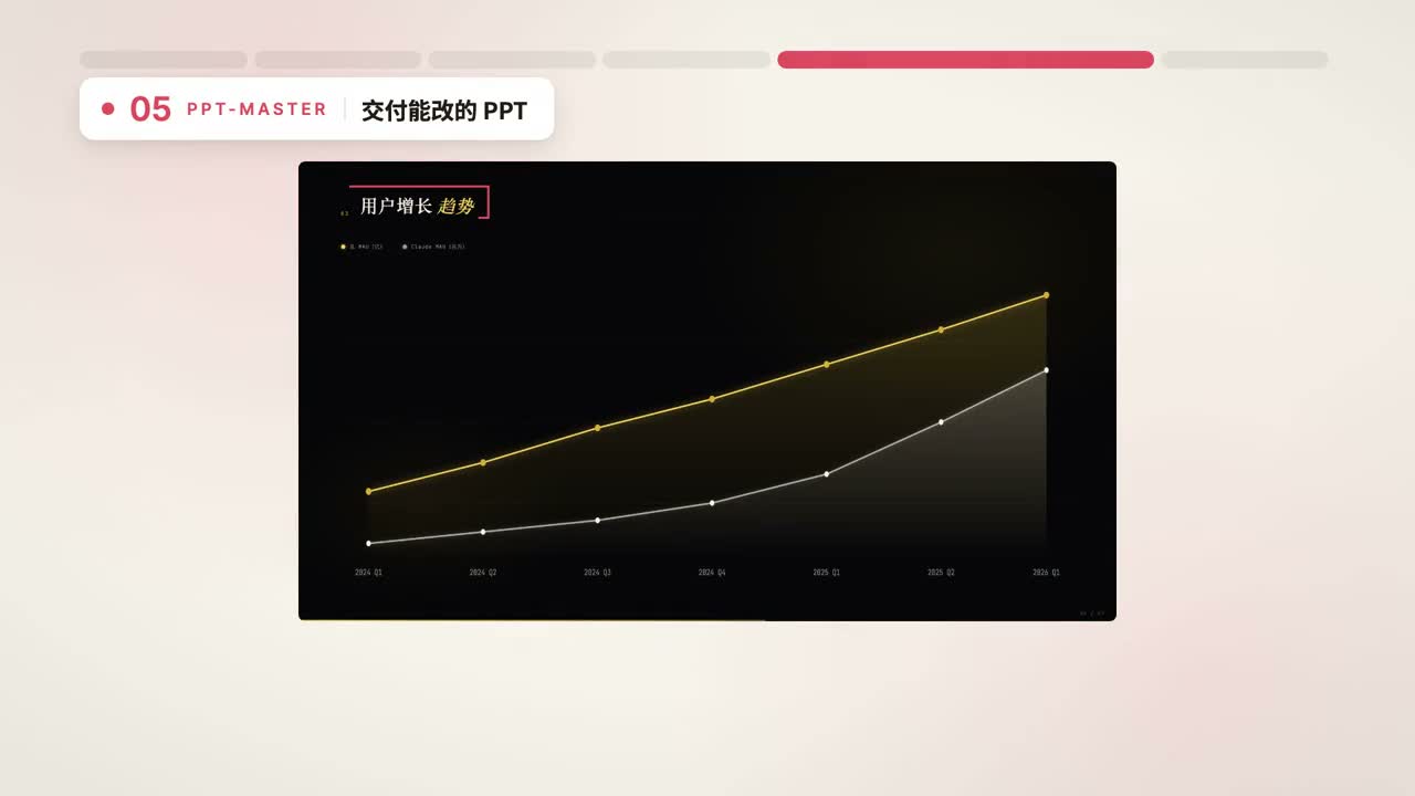 PPT-MASTER 在视频中的展示截图
