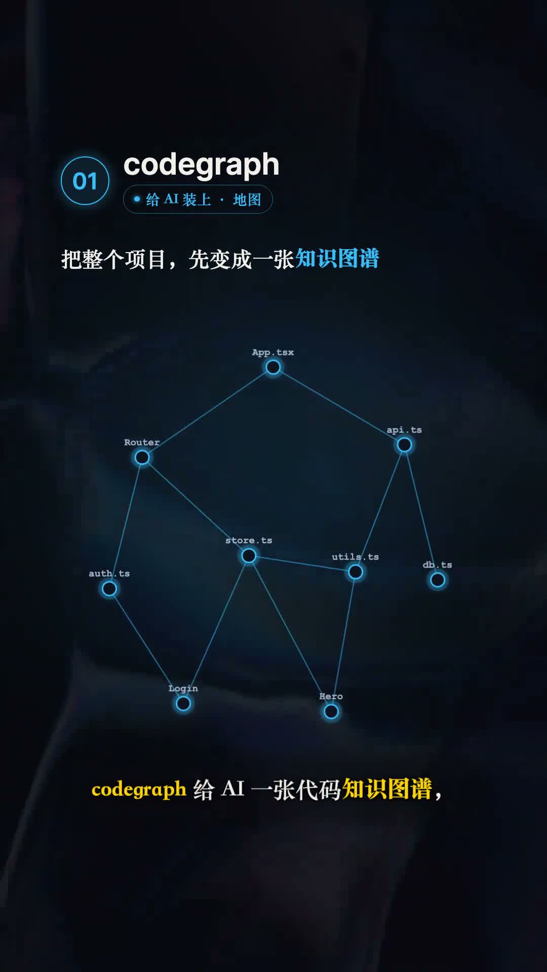 codegraph 给 AI 装上项目地图的视频画面