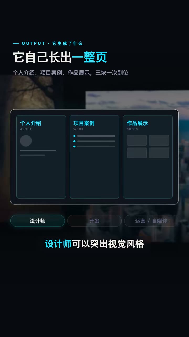 按职业方向调整展示重点